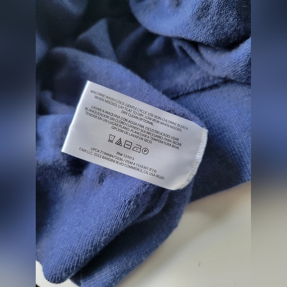 Bananana Republic Men's Merino Wool Blue Sweater M - Picture 9 of 9